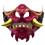 Halloween Japanese Samurai  Devil Mask Halloween Devil  Role Playing Horror Devil  Thick Mask Red 1