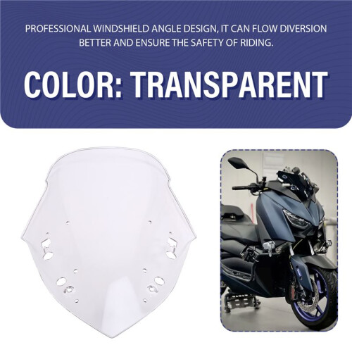 Motorcycle Front Windscreen Shield Deflector Guard Windscreen Guard for  X-MAX 300 2017-2022 Transparent 2