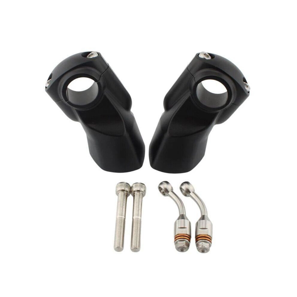 Motorcycle Handlebar Riser Mount Clamp Lift 22Mm Move Back 32Mm For Rocket-3Gt/R Rocket 3R 2019-2024 Black 6032704364434