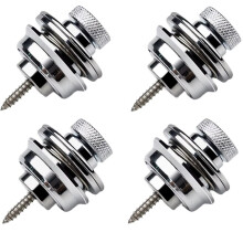4 Stuks Elektrische Gitaar Straplock Zinklegering Bas Veiligheids Straplocks Platte Kop Antislip Vervangende Instrument Accessoires, B