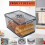 Bread Box with Lid for Kitchen Counter, 10L Airtight Loaf Bread Storage Container  Recording Bread Keeper 3