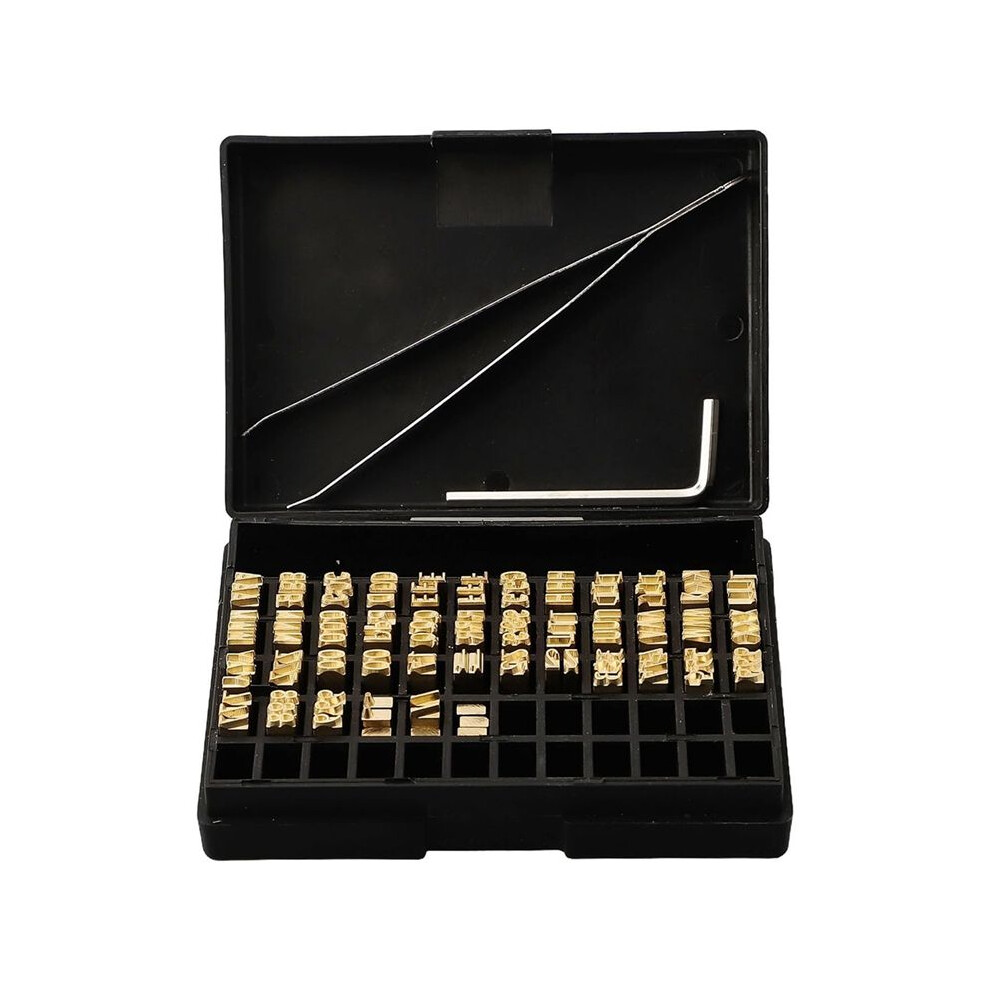 120Pcs Hot Stamp Copper Letters, Thermal Ribbon Printing Font Characters For Manual Electric Coding Machine 6033990950219