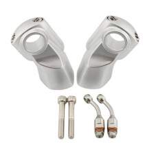 Motorcycle Handlebar Riser Mount Clamp Lift 22MM Move Back 32MM for ROCKET-3GT/R Rocket 3R 2019-2024 Silver