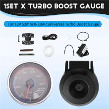 Auto-Turbo-Ladedruckanzeige, 12 V, Turbo-Ladedruckanzeige, 0-3 Bar, Universal-Messgerät, Auto-Messgerät