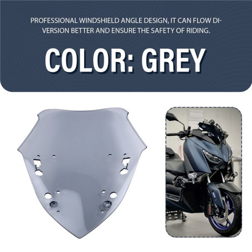 Motorcycle Front Windscreen Shield Deflector Guard Windscreen Guard for  X-MAX 300 2017-2022 Grey 2