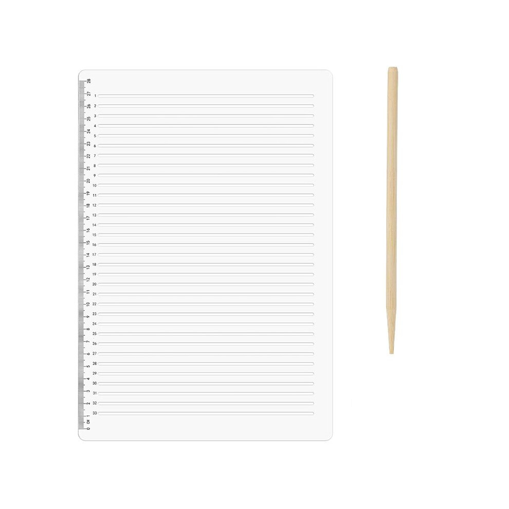 Plastic Straight  Stencil Template 11 Inch Scale 0.35 Spacing Straight  Template for Writing Writing Ruler