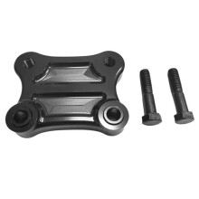 Moto Black CNC Aluminum Handlebar Rise Pull Back Plate Bracket for Electra Glide Standard FLHT 2010-2023 CVO