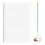 Plastic Straight  Stencil Template 11 Inch Scale 0.35 Spacing Straight  Template for Writing Writing Ruler 2