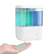 Automatic Soap Dispenser, Touchless Dish Soap Pump 2 X 500ml Dual Sensor for Liquid Soap,for Home Hotel Commercial