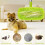 Pour  Mop, Chiffon Absorbant de Rechange, Chiffon Rotatif Double Usage, Humide et Sec 4
