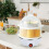 Electric Egg Cooker Boiler Maker Soft Medium or Hard Boil Single Layer Egg Maker,Egg Steamer EU Plug 2