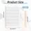 Plastic Straight  Stencil Template 11 Inch Scale 0.35 Spacing Straight  Template for Writing Writing Ruler 8
