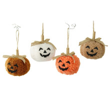 4 St Halloween-Dekorationer Fina Pumpa-Ansiktsdocka-Ornament Halloween-Fest-Atmosfär-Ornament