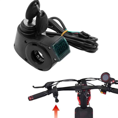 Electric Scooter Ignition Lock for ZERO X8 X10 X11 Power Key Lock Thumb Throttle Voltmeter Display 1