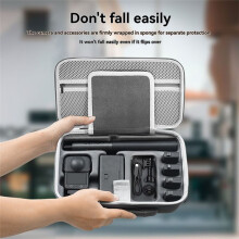 STARTRC for OSMO360 Camera Carrying Case Portable PU Storage Protective Bag Travel Case Handbag Shoulder Bag