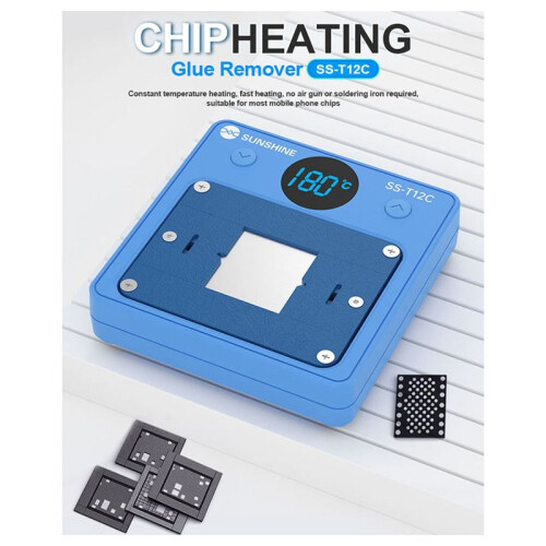 Sunshine SS-T12C IC Chip Heating Glue Remover Constant Temperature Heating Fast Heating Digital Display Compatible Most Chips