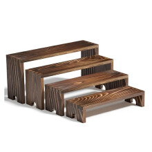 1 Set Large Wooden Tiered Riser Display Stands for Vendor,Events,Stackable Wooden Cupcake Stand,Farmhouse Decor