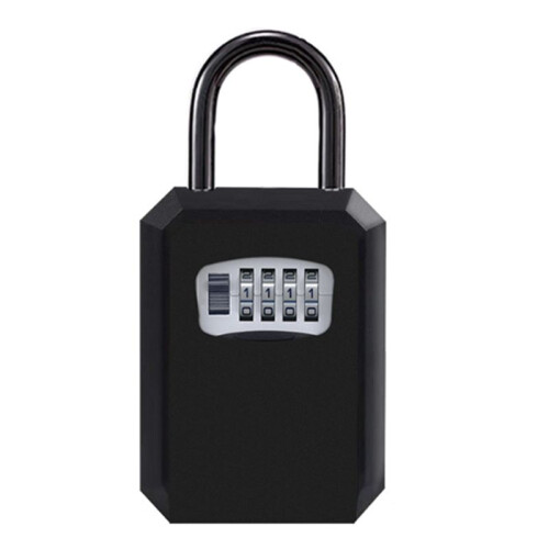 4Digit Code Box Wall-Mounted Password Key Box No-Drilling Required Decorative Home Use Construction Site Entrance Lock A 1