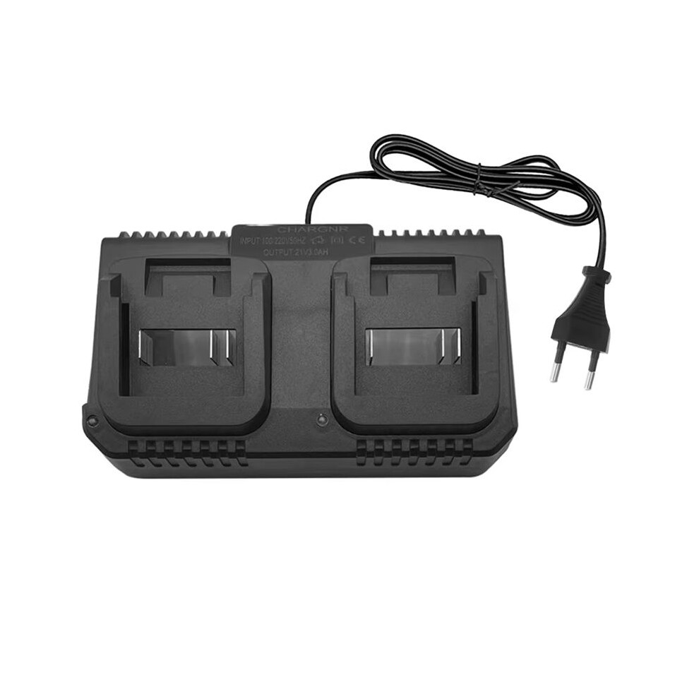 Dual Battery Charger For Bl1415 Bl1815 Bl1830 Bl1850 3.0A 18V 21V Max Li Ion Battery Fast Charger 2 Slot Eu Plug 4712564434141