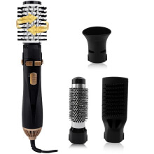 Asciugacapelli con Spazzola Ad Aria Calda A 4 Teste, Piastra Elettrica per Capelli, Arricciacapelli, Pettine e Soffiatore per Donna, Spina Ue