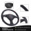 Volante de Corrida de 36 cm, Volante de 14 Polegadas, Volante Esportivo Universal Deep Corn Drifting 5