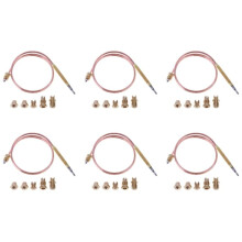 120cm Universal Thermocouple Valve Replacement Sensor Pin for Fireplaces Boilers and Ovens Thermocouple Repair Tool 6pcs