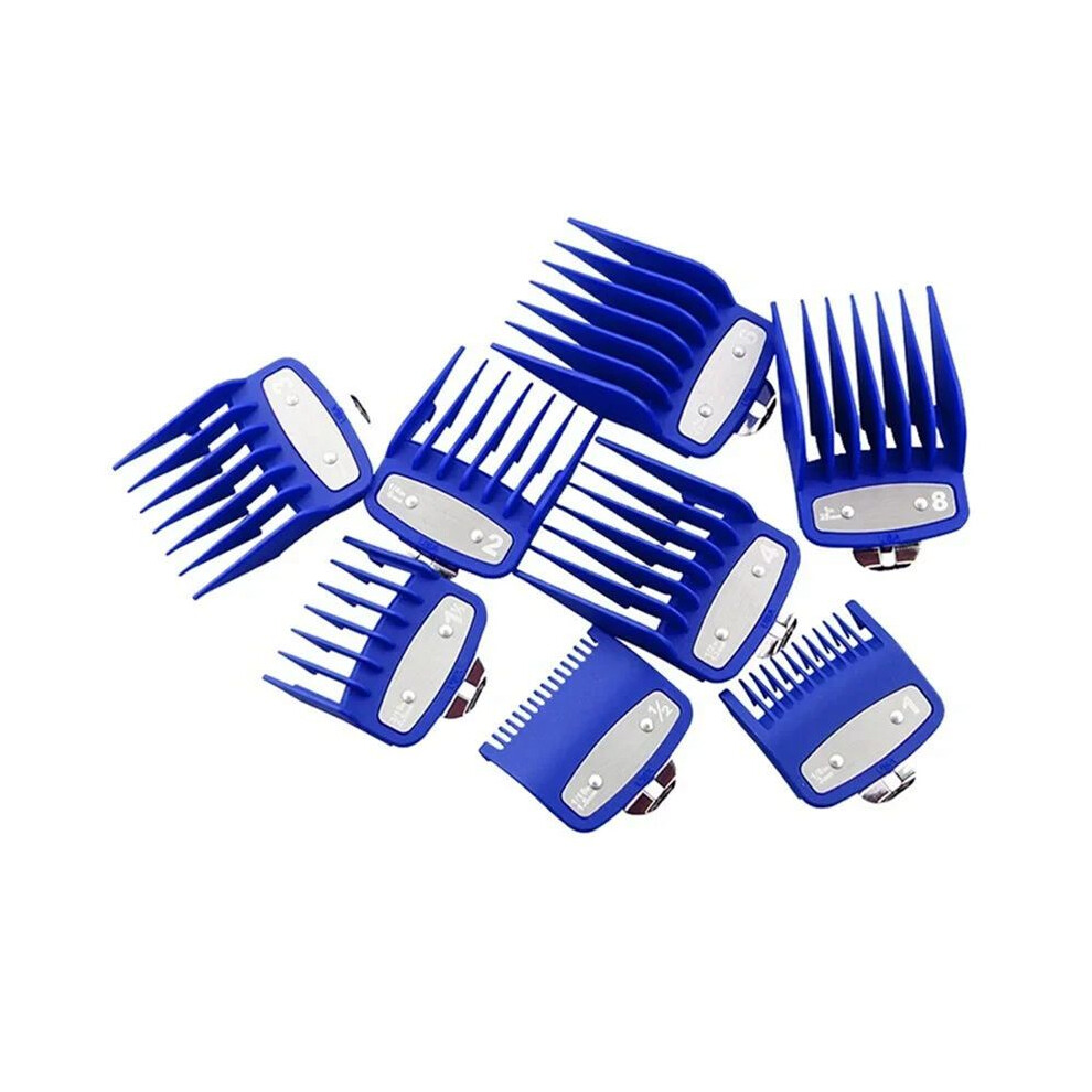 8Pcs Professional Limit Comb Cutting Guide Combs Set for  & Kemei &  Clipper Comb Guard Barberia