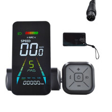 Contachimetro Lcd Nfc con Display A Colori Animato per Bici Elettrica, 24 V/36 V/48 V/60 V, Uart, Contachilometri, Scooter Elettrico, Misuratore Lcd