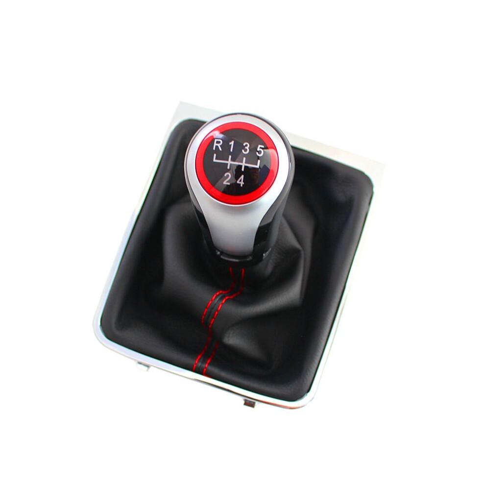 For B6 2005-2010 Gear Shift Knob 5 Speed Mt Lever Change Stick With Gaiter Boot Cover 6031158268190
