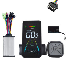 E-Bike NFC LCD Display Electric Scooter NFC Color Meter 24V/36V/48V/60V UART Speedometer+36V 350W Controller SM5PIN