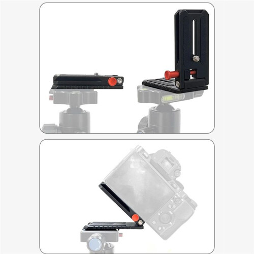 Camera Quick Release L Plate Vertical Horizontal Switching Camera L Bracket 1/4inch Foldable for Mirrorless Camera 1
