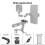 2PCS Multi-Functional Cheese Plate with 1/4" & 3/8" Threads,Porous Connection Quick Installation Board for Camera Cage 3