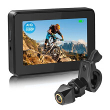 Lusterko Rowerowe na Kierownicę, Kamera Cofania Roweru 1080P z Monitorem 4,3 Cala i Funkcją Widzenia Nocnego do Rowerów Górskich i Elektrycznych