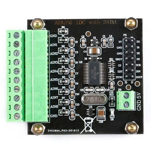 ADS1256 Analog to Digital Conversion Board Module 24-Bit ADC Data Acquisition Card High Precision Converter Board