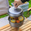 Titanium Camping Soup Pot Set Outdoor Light Steamer with Steam Compartment 3