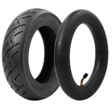 Conjunto de Câmara de Ar para Pneu de 10x2,5 Polegadas, Câmara de Ar Pneumática de 2,50 Polegadas, Válvula de 45 para Scooter Elétrica de 10