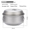 Titanium Camping Soup Pot Set Outdoor Light Steamer with Steam Compartment 5
