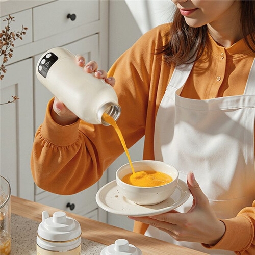 Scaldalatte Portatile per Biberon, Scaldabiberon Portatile per Esterni, Scaldabiberon da Viaggio per Tè e Caffè 2