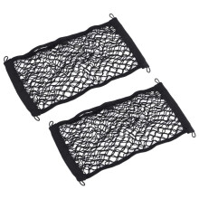 2 Piezas 45X25CM Bolsillo de Red para Maletero de Coche Bolsa de Almacenamiento de Carga para Coche Bolsillo de Red Interior Adecuado para Camiones,