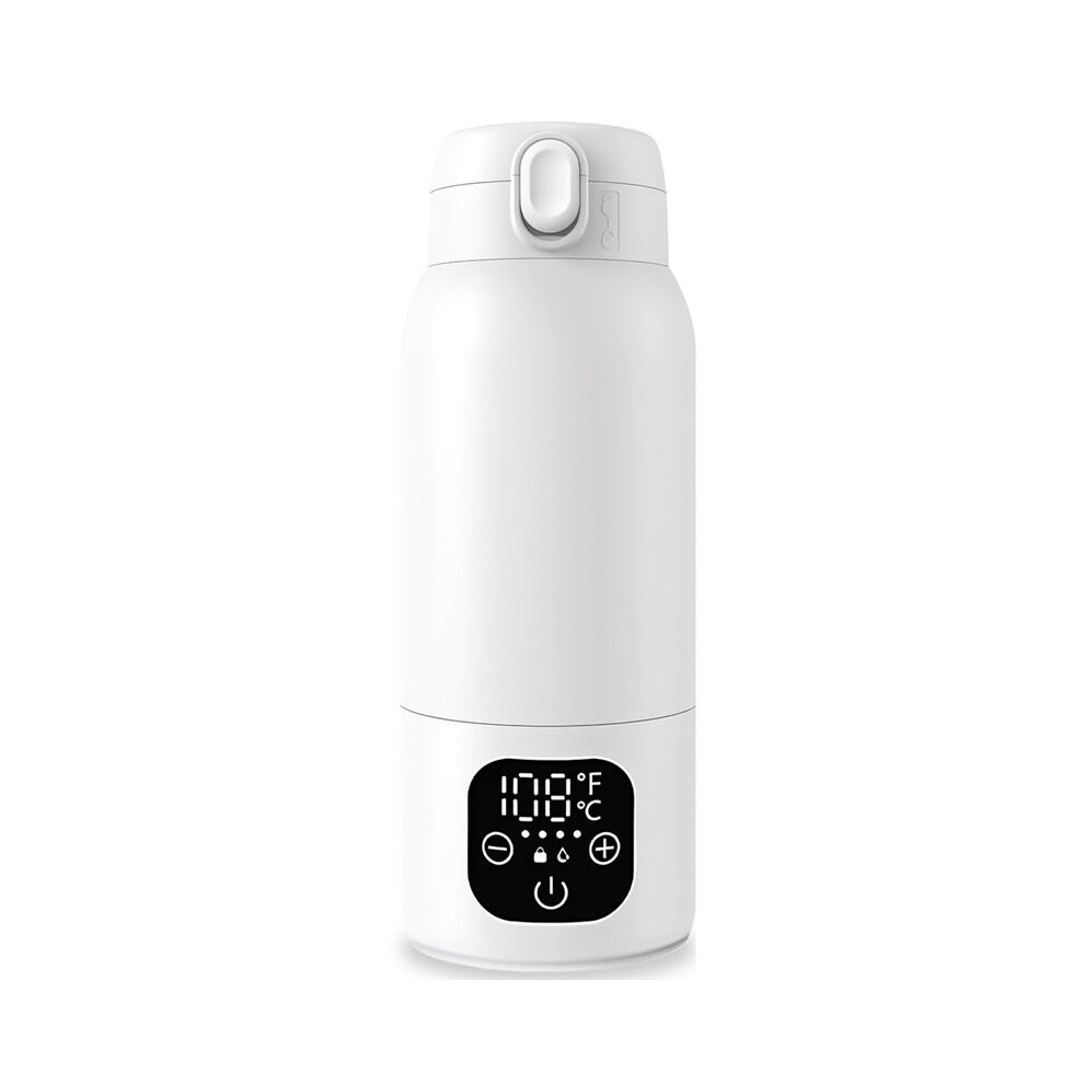 Portable Milk Warmer for Travel,Formula Container to Go 17oz Baby Bottle Warmer with 11000mAh Long Battery Fast Heating