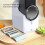 Multi-Function Vegetable Cutter Household Kitchen Electric Vegetable Cutter Vegetable Slicer Shredder Automatic White 3