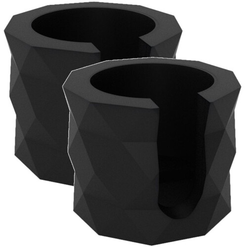 2PcsEspresso Stand for 51mm to 58mm Portafilters Designed for Enhanced Coffee Brewing Adjustable Height Functionality 1