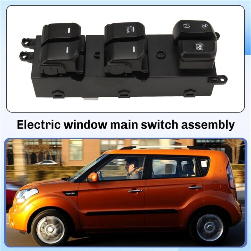 New AUTO DOWN Power Window Main Control  for  SOUL 2014-2019 93570-B2010CA 93570B2000CA Window Regulator Button 2