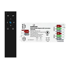 DOMRAEM ESP32 WLED LED Controller Built in Microphone Download App Control WS2811 WS2812 SK6812 RF Remote