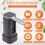 Portable Electric Water Bottle Pump Automatic Water Dispenser Pump with Large LED Display Foldable Automatic Water Pump 8