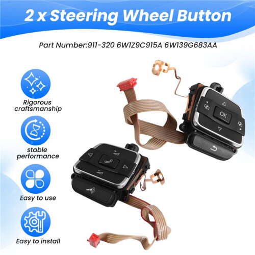 Car Multi Functional Steering Wheel Button for   6 MK6  GTD R 2009-13     R- 1