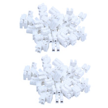 100PCS CH2 Spring Quick Wire Connector Cable Clamp Terminal Block Connector for LED Strip Light