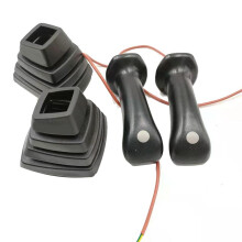 1 Set L+R Excavator Joystick Assy Gears Handle avec Dust Cover pour Rexroth Yuchai LOVOL Longgong-Revo 55/60/65/75-8/80
