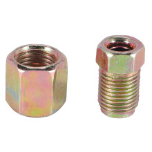50 StüCk Stecker / Buchse End Union Bremse Leitung Schrauben Muttern M10 X 1Mm 3/16 Zoll AD Kupfer Bremse Rohre  Fittings Metrisch