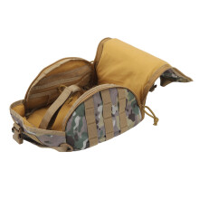 Borsa per casco in oxford waterproof con camouflage, capacità 40L, grande capacità, portatile a conchiglia per lo stoccaggio
